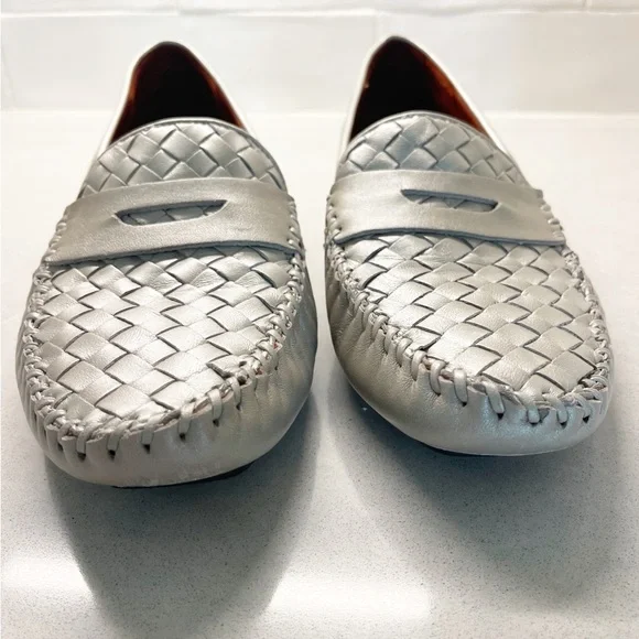 ROBERT ZUR  PETRA TRUE GLOVE LEATHER WOVEN DRIVING LOAFER - Picture 9 of 16